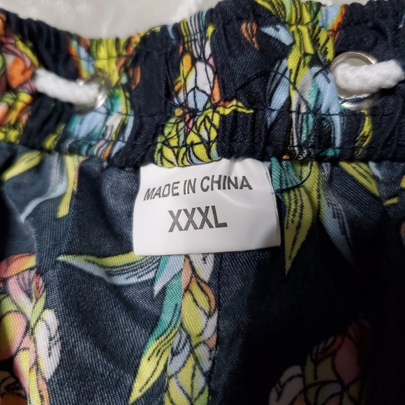 Pineapple Print Summer Shorts, XXXL - Picture 6 of 6